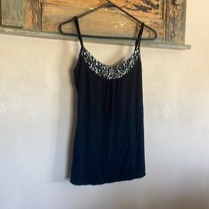Black sparkle tank